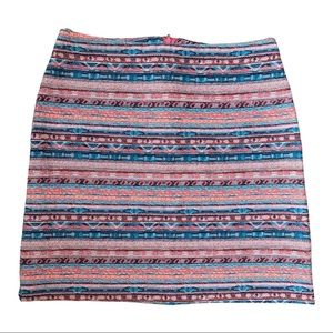 NEW LOOK Pink and Blue Mini Boho Unique Skirt